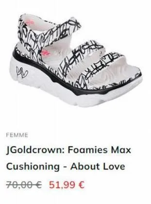 femme  wash  关门  jgoldcrown: foamies max  cushioning - about love  70,00€ 51,99 € 