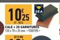 1025  T  CALE + 20 GARNITURES 120x70x35mm-120750  SEA 