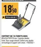 COFFRET DE 10 FORETS BOIS 834/5/6/7/8/9/10 mm 3 points double Gistel. Pour usage intensit Coffret dol 