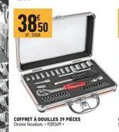 3850  320  COFFRET À DOUILLES 39 PIÈCES Chrome Vanadium-1200349 