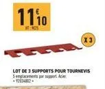 x3  lot de 3 supports pour tournevis 5 emplacements par support. ace -9234002. 