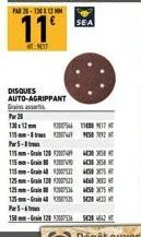 disques auto-agrippant grains assorti  pwr 20  1301  pr5-1  115-84572  115mm-gra  sea  27541117  115mm-gra1202004 40003  115-a445075 125-1202004 125mm-5344450 375 125-120420  par 5-6  150-grain 120 20