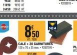 850  CALE + 20 GARNITURES 120x70x35mm-120750  SEA 