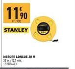 11⁹0  STANLEY  MESURE LONGUE 20 M 20x12,7mm -2005462 