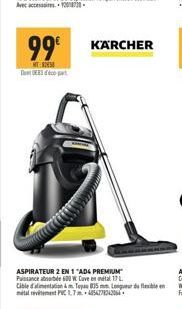 99€  HT Dent DER3 d'éco-part  KARCHER 