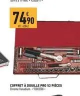 7490  hitzat  coffret à douille pro 52 pièces 