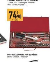 7490  HITZAT  COFFRET À DOUILLE PRO 52 PIÈCES 