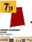 710  mt:5492  support rangement 8 cles acier 2013 