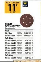 disques auto-agrippant grains assorti  pwr 20  1301  pr5-1  115-1  115mm-gra  sea  2544 10 17  115mm-gra1202004 40003  115-a445075  125-120 2003 125mm- 125-120420  par 5-6  150-grain 120 2095358304642