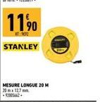 11⁹0  STANLEY  MESURE LONGUE 20 M 20x12,7mm  -200462 