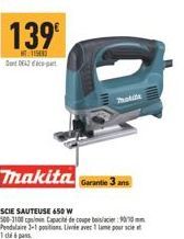 139⁰  HT:115000  DE  makita. Garantie 3 ans  Thalita 