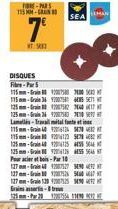 FORE-PARS 15- 7⁰  T:903  DISQUES Fibre-S 115mm-1207  115mm-Grain 36 2  125mm-120582364  125-2620  Lamellis-Travalmital  SEA  LEMAN  115mm-Grain 4020624422 115-12358784882 125mm-1425435564 125mm-921266