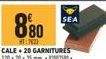 880  T  CALE+ 20 GARNITURES 120x70x35mm-120750  SEA 