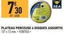 7:30  WT  PLATEAU PERCEUSE & DISQUES ASSORTIS 127x12mm-2005.  SEA 