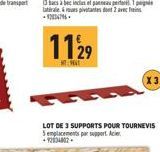 X3  LOT DE 3 SUPPORTS POUR TOURNEVIS 5 emplacements par support. Ace -9234002. 