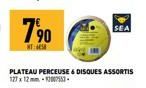 790  WTS  PLATEAU PERCEUSE & DISQUES ASSORTIS  SEA 