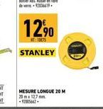 12,⁹0  T:10075  STANLEY  MESURE LONGUE 20 M 20x12,7mm -2005462 