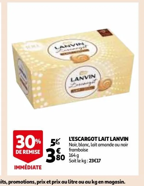 l'escargot lait lanvin