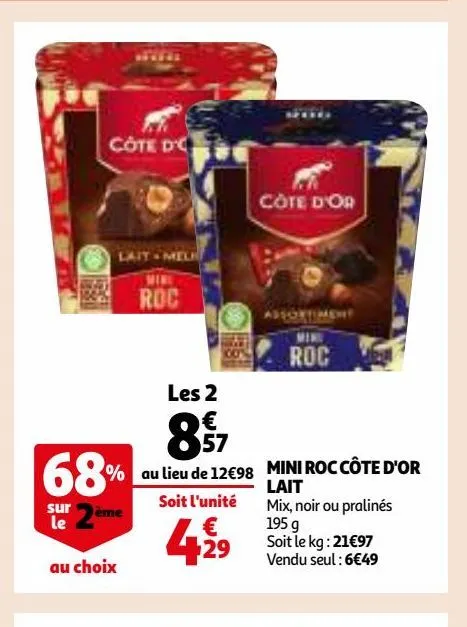 mini roc cote d´or lait