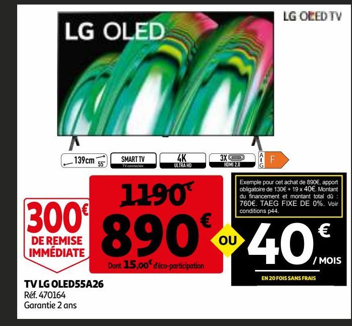 TV LG OLED55A26