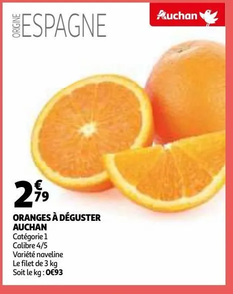 oranges à déguster auchan