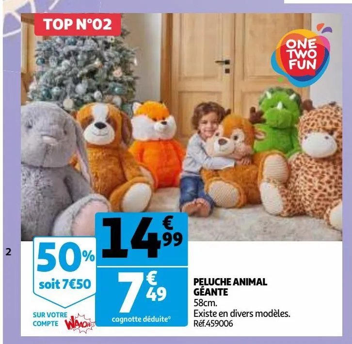 peluche animal geante