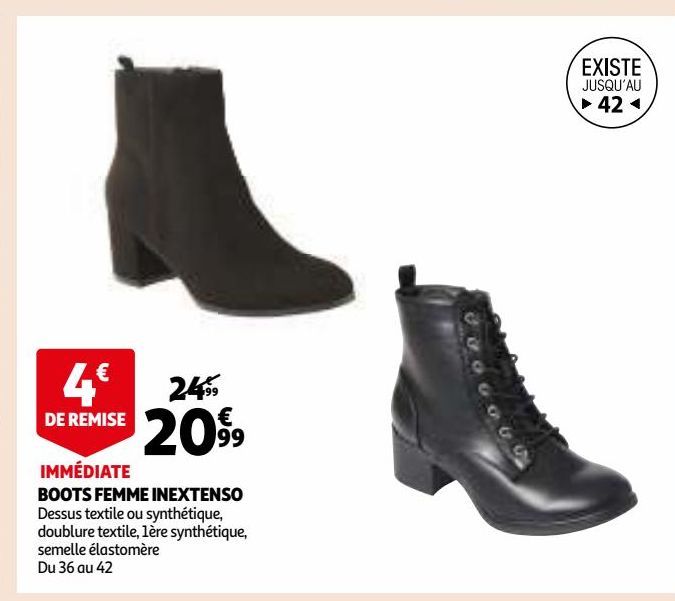 BOOTS FEMME INEXTENSO