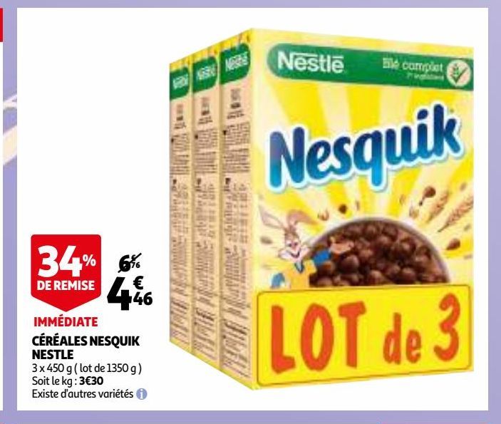 céréales Nesquik Nestle