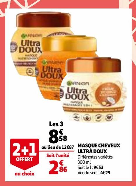 MASQUE CHEVEUX ULTRA DOUX