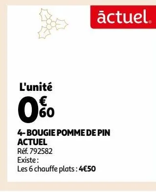 bougie pomme de pin actuel