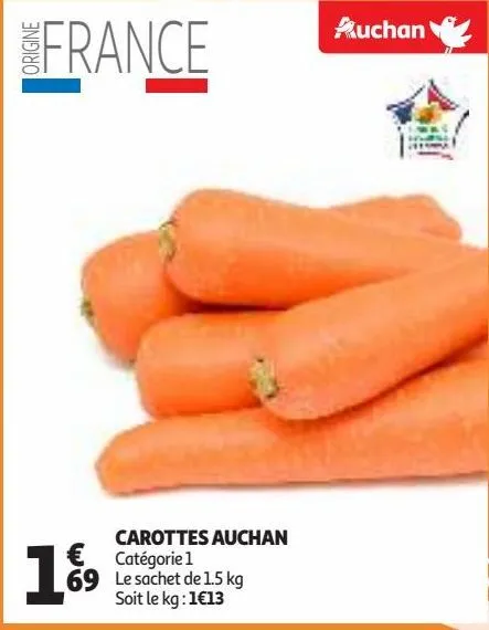 carottes auchan 