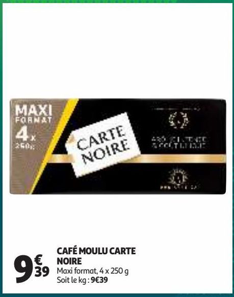 CAFÉ MOULU CARTE NOIRE 
