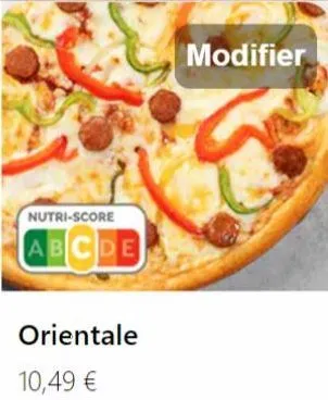 nutri-score  abcde  orientale  10,49 €  modifier 