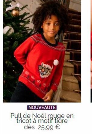 wwwccccccn  NOUVEAUTE  Pull de Noël rouge en tricot à motif tiare dès 25.99 € 