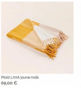 Plaid LIVIA jaune mais 69,00 € 