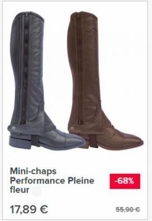 Mini-chaps Performance Pleine  fleur  17,89 €  -68%  55,90-€ 