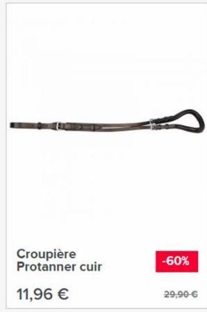 Croupière Protanner cuir  11,96 €  -60%  29,90 € 