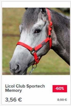 Licol Club Sportech Memory  3,56 €  -60%  8,90 € 