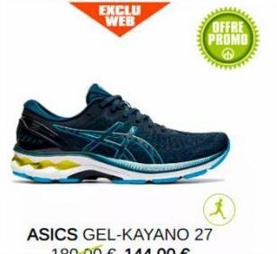 EXCLU WEB  OFFRE PROMO  A  ASICS GEL-KAYANO 27  190-00 € 141.00 f 