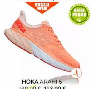 HOKA  HOKA ARAHI 5  149.00 € 112.00 €  OFFRE  PROMO  6  ㅊ 