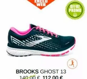 brooks ghost 13 140.00 € 112.00 €  offre  promo 4  3 