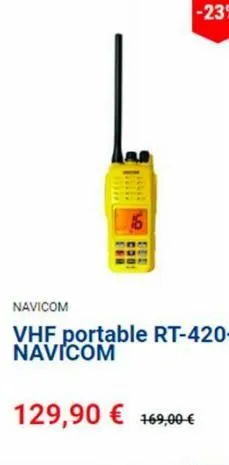 navicom  vhf portable rt-420-navicom  129,90 € 169,00 € 