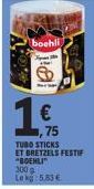 boehli  1 €  75  How  TUBO STICKS  ET BRETZELS FESTIF "BOEHU" 300 g Lekg: 5,83 € 