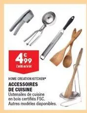 4,99  l'  home creation kitchen accessoires de cuisine ustensiles de cuisine en bois certifiés fsc. autres modèles disponibles. 