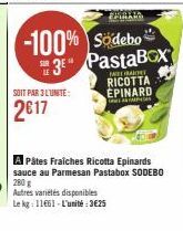 pâtes fraîches Sodebo