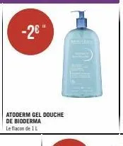 gel douche bioderma