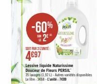 -60% 2⁰  SOIT PAR 2 L'UNITÉ  4€97  PENSAL LATURISSIME 