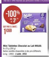 chocolat au lait Milka