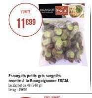 L'UNITÉ  11€99  CARGOS Escal  