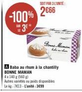 baba au rhum Bonne maman